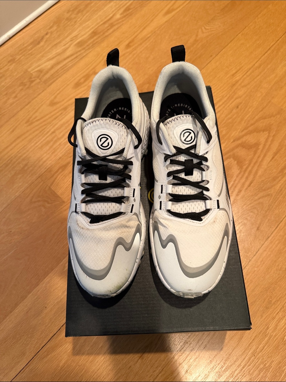 Cole Haan White and Gray Athletic Trail Sneakers